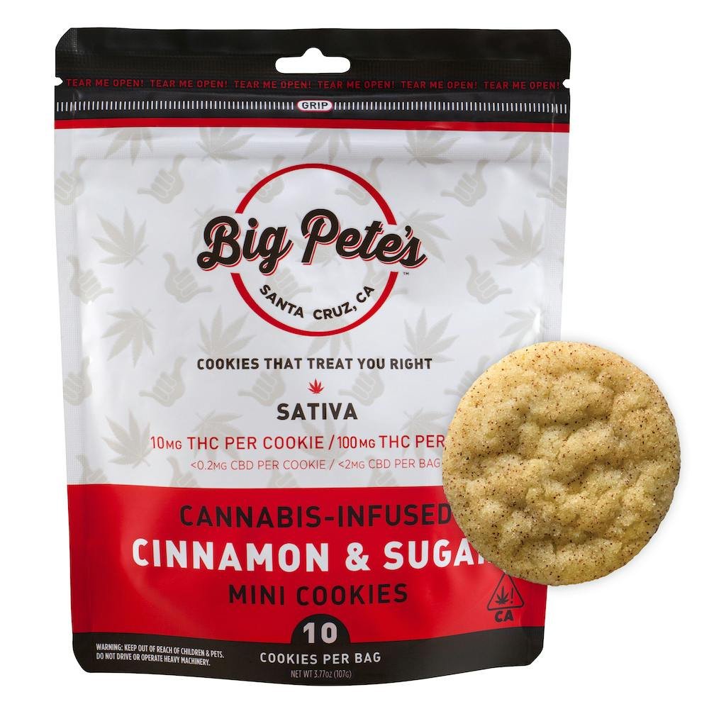 1668030551-bp_cinnsugar_10pk_sativa.jpg Cinnamon & Sugar Cookie Sativa 100mg (10pk) - Image 1