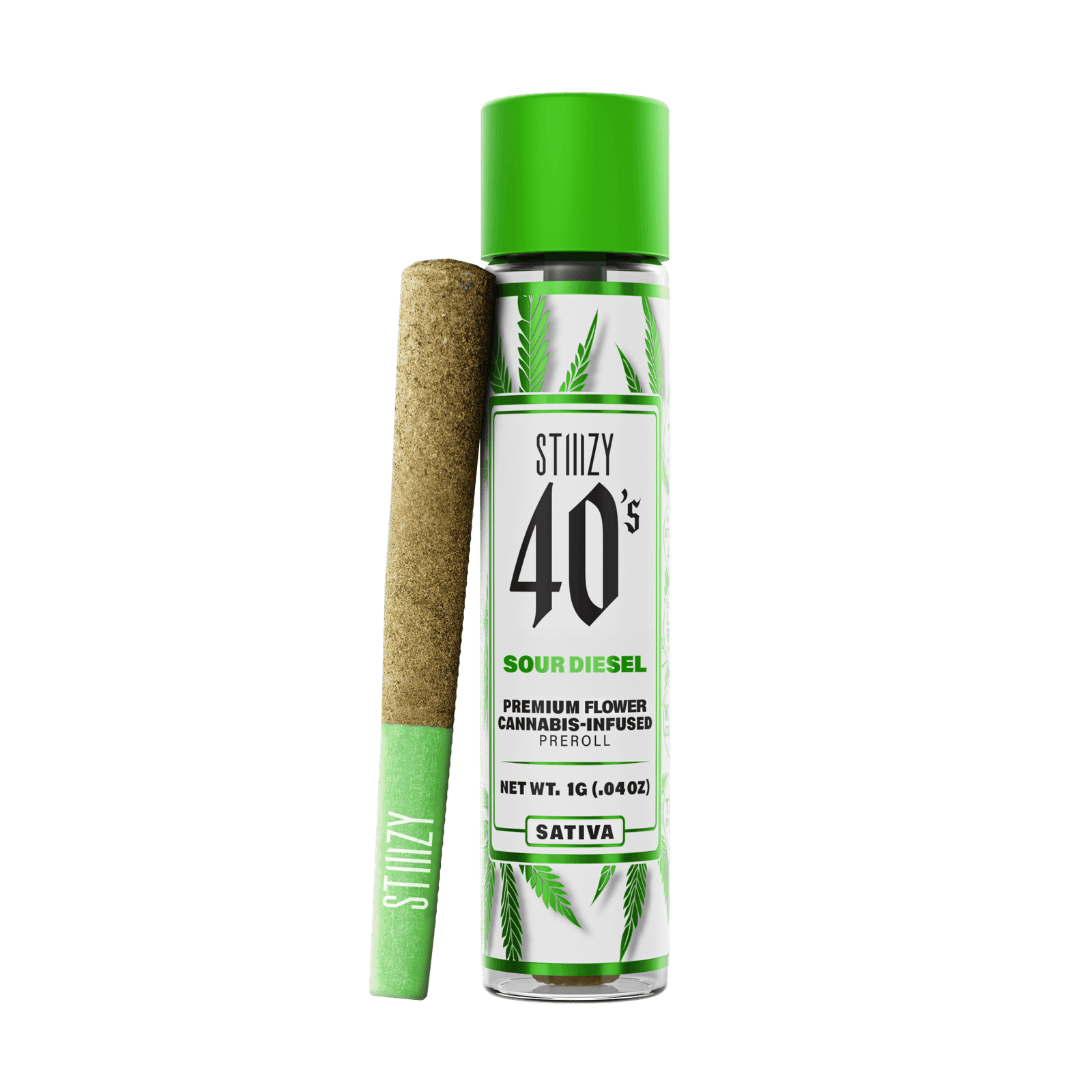 1719346313-1714757754-v2_az_1g_pr_w-product_s_sour-diesel.png SOUR DIESEL - 1G 40's Infused Preroll - Image 1