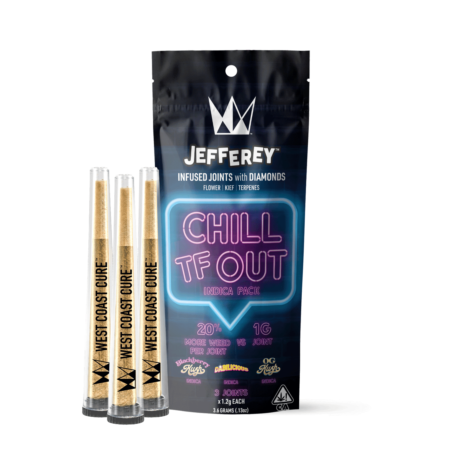 1744849890-ctfo_3pack.png Chill TF Out Pack - Jefferey Infused Joint 1.2g 3 Pack - Image 1