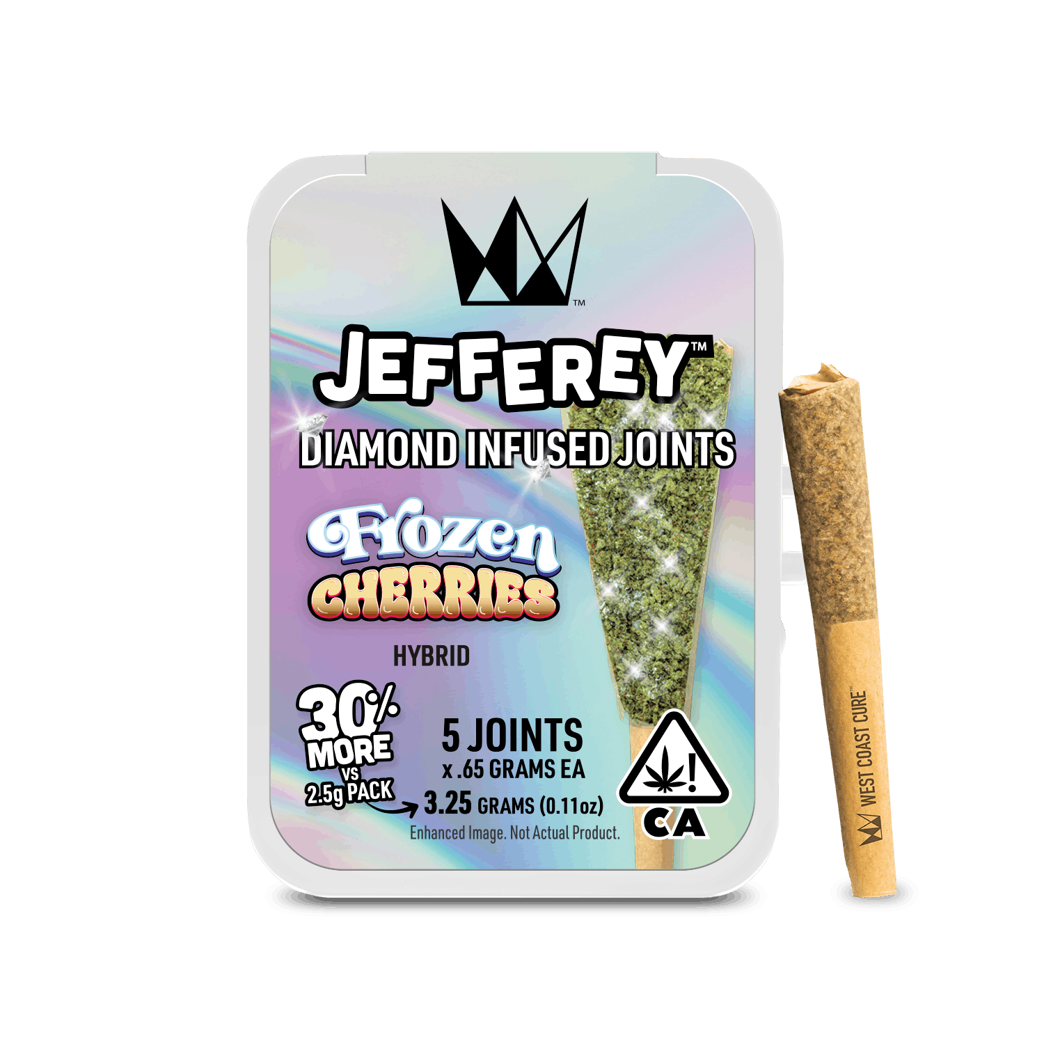1758824770-frozen_cherries.png Frozen Cherries - Jefferey Infused Joint .65g 5 Pack - Image 1