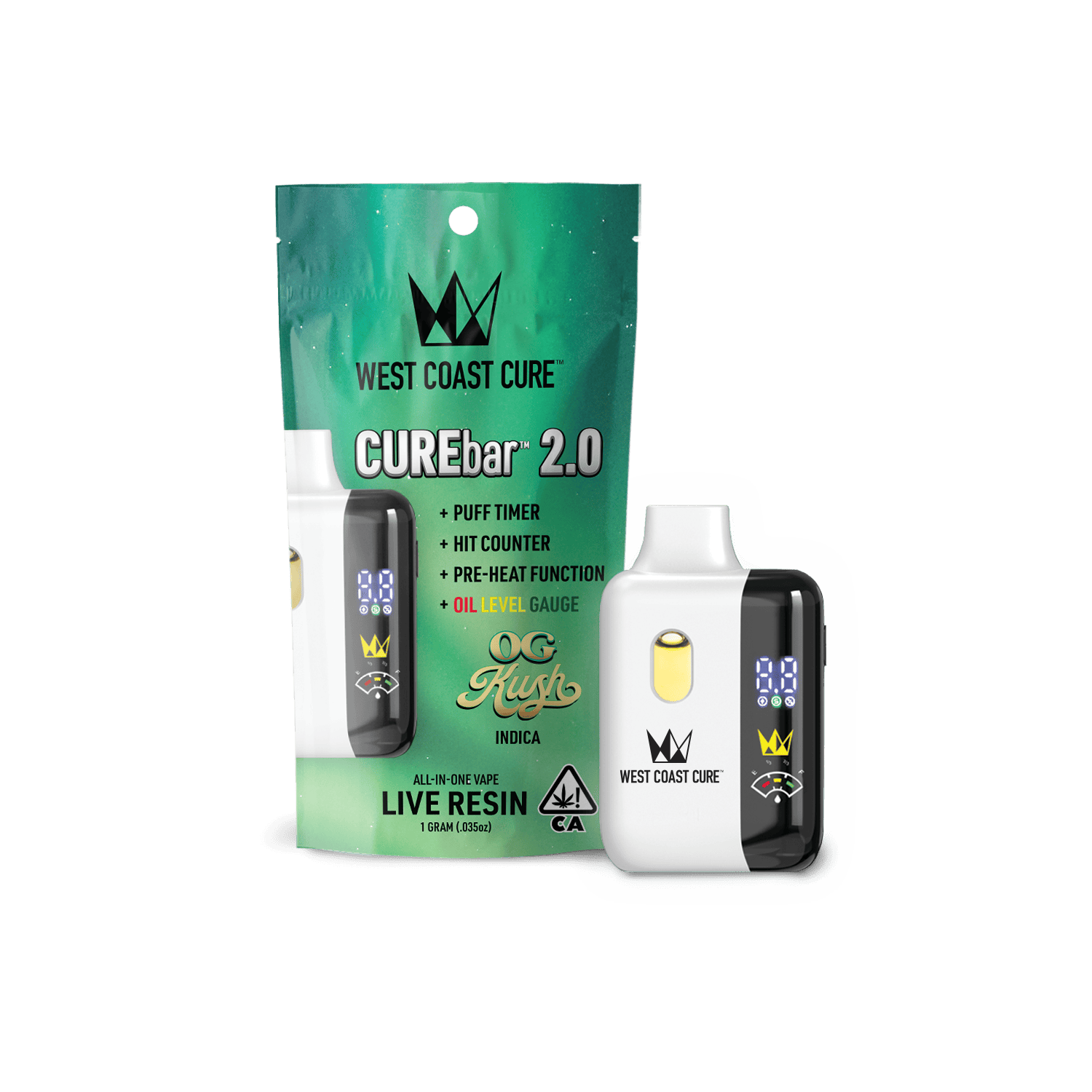 1762213525-og_kush_curebar_2-0_live_resin-3.png OG Kush - 1G AIO Live Resin CUREbar 2.0 - Image 1