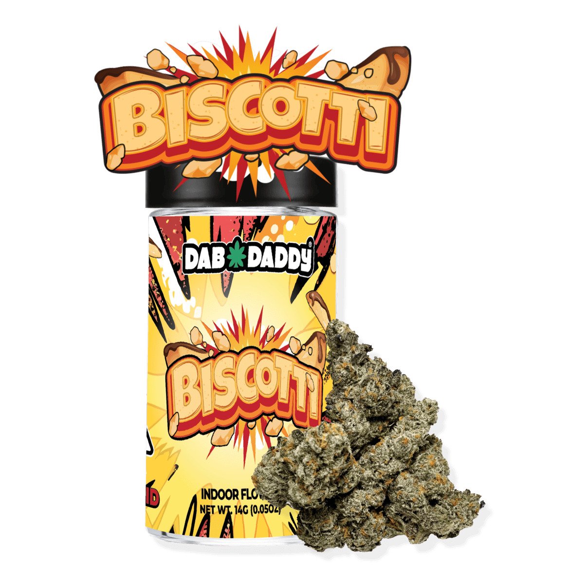 1705096236-biscotti Biscotti Flower Dab Daddy® 14g Premium Indoor Flower - Image 1