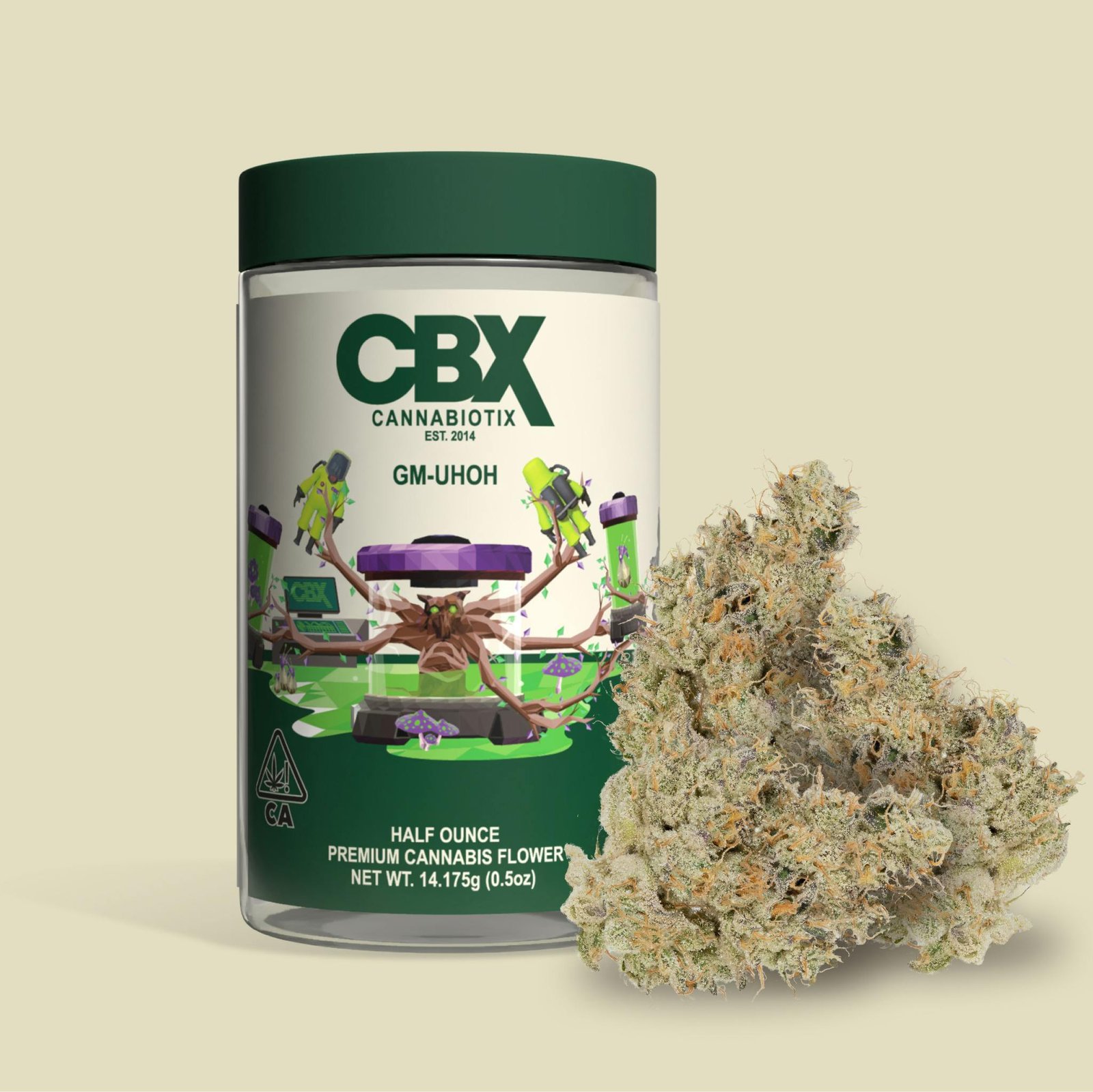 1736201804-gm_uh-oh_0-5oz_jar___nugs Half Ounce GMUh - OH - Image 1