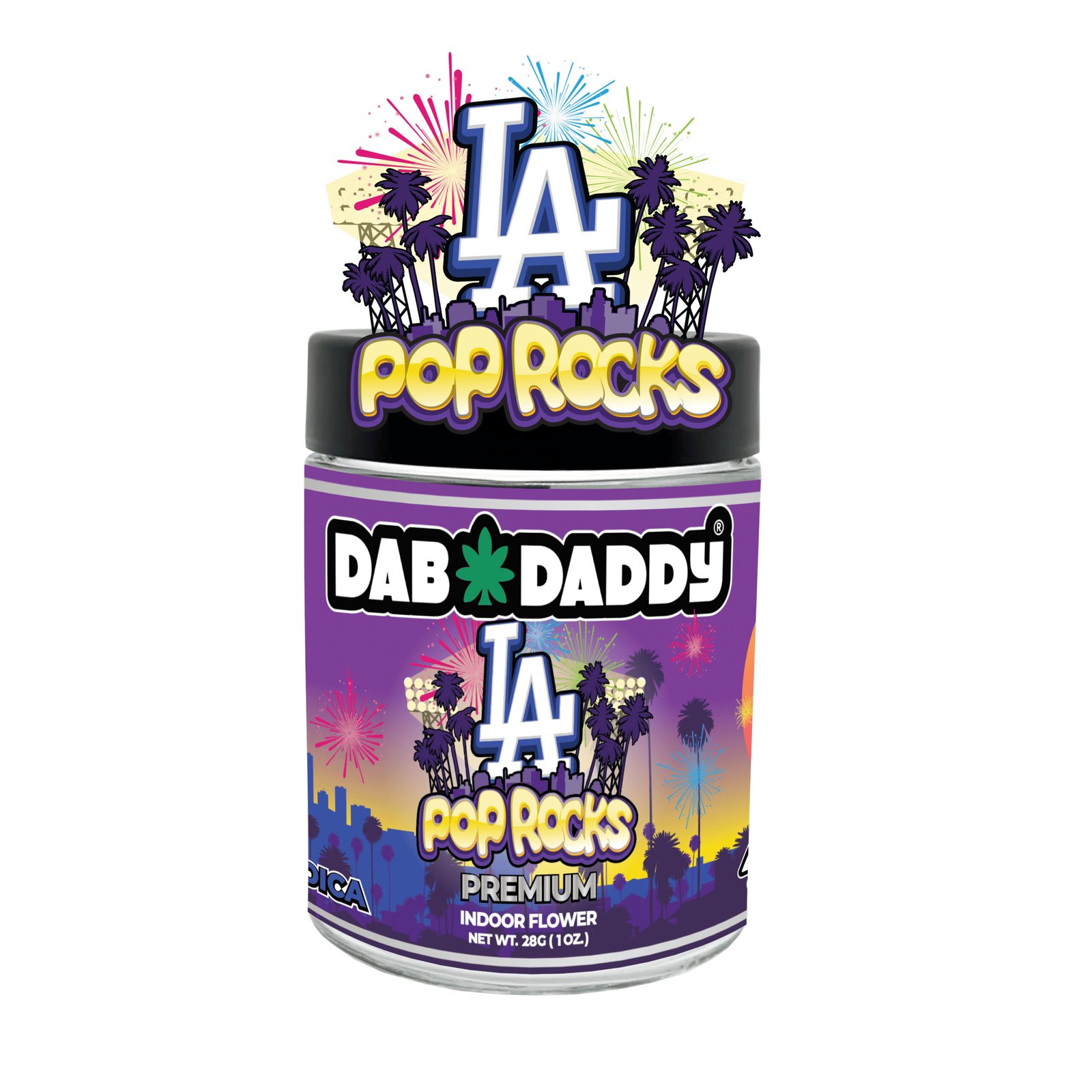 1755723087-la_pop_rocks_28g LA Pop Rocks Dab Daddy® 28g Premium Indoor Flower - Image 1