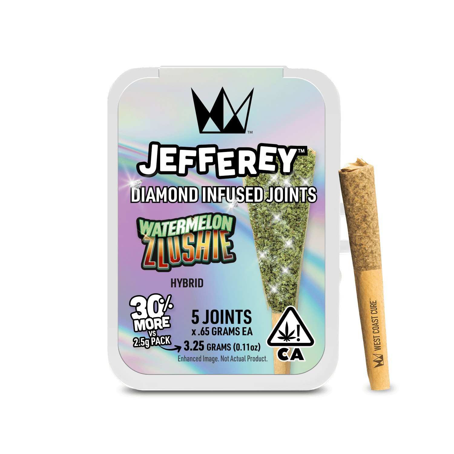 1758824964-watermelon_zlushie (1) Watermelon Zlushie - Jefferey Infused Joint .65g 5 Pack - Image 1